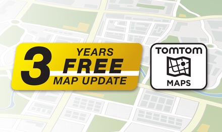 TomTom Maps with 3 Years Free-of-charge updates - X703D-A4